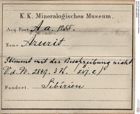 Etiketten zu Azurit (NHMW-MIN-Aa1255)